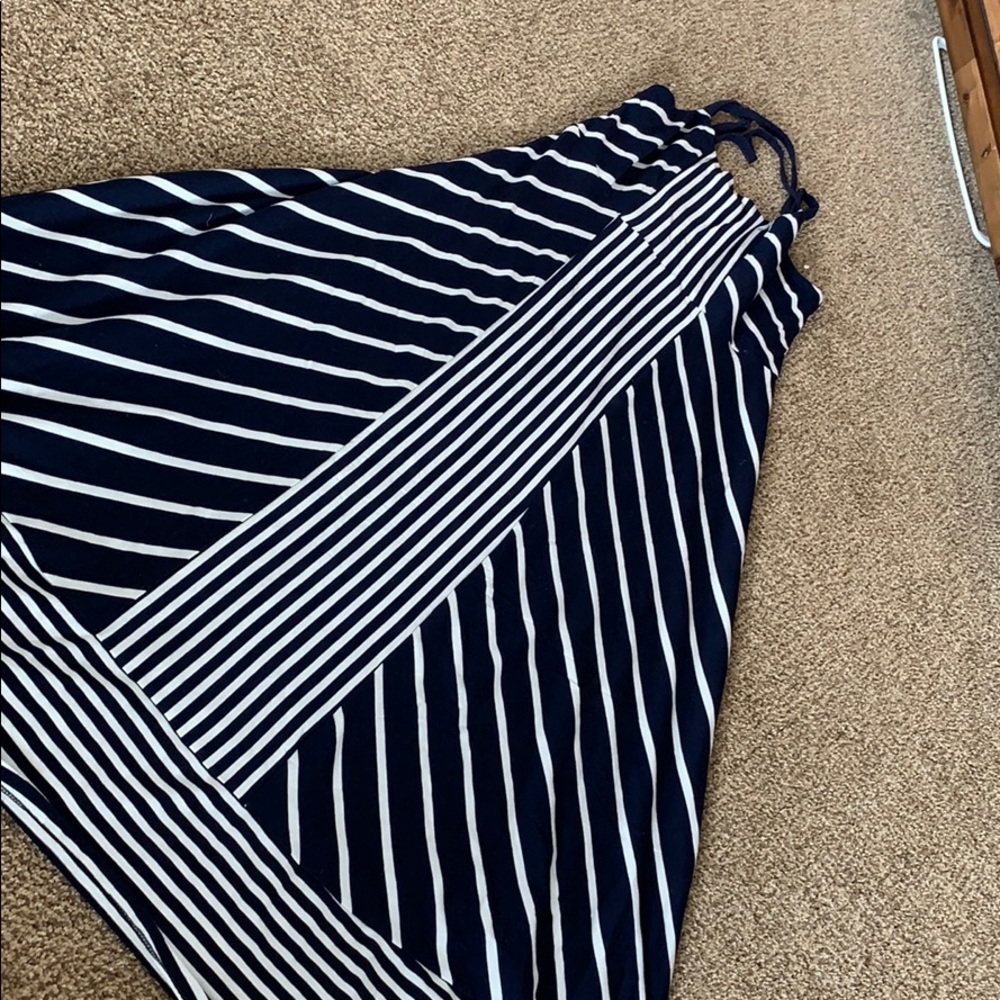 Blue and White maxi dress